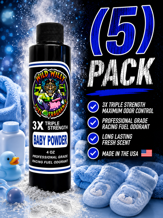 Baby Powder - Wild Willy Fuel Fragrance - 3X Triple Strength! BULK (5) Pack