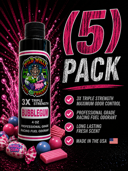 Bubblegum - Wild Willy Fuel Fragrance - 3X Triple Strength! Bulk (5) Pack