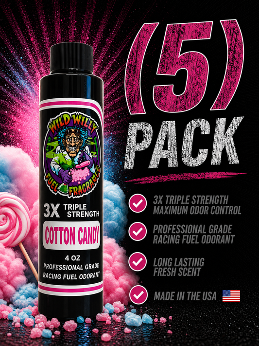 Cotton Candy - Wild Willy Fuel Fragrance - 3X Triple Strength! Bulk (5) Pack