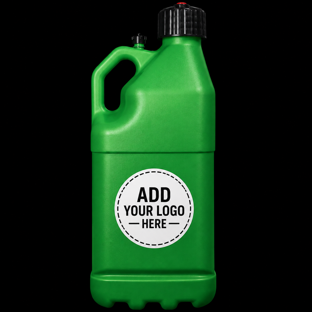(4) Custom Green Utility Jugs