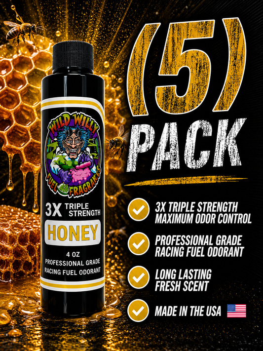 Honey - Wild Willy Fuel Fragrance - 3X Triple Strength! Bulk (5) Pack
