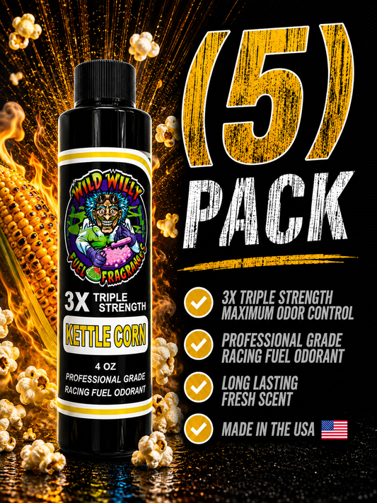 Kettle Corn - Wild Willy Fuel Fragrance - 3X Triple Strength! Bulk (5) Pack
