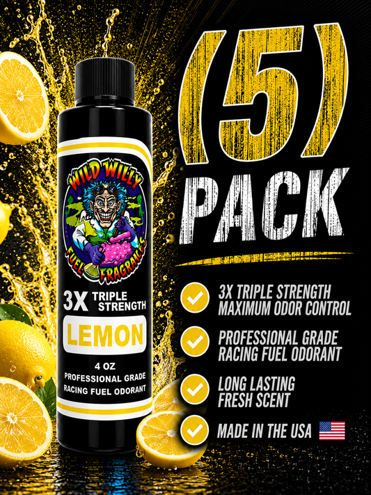 Lemon - Wild Willy Fuel Fragrance - 3X Triple Strength! Bulk (5) Pack