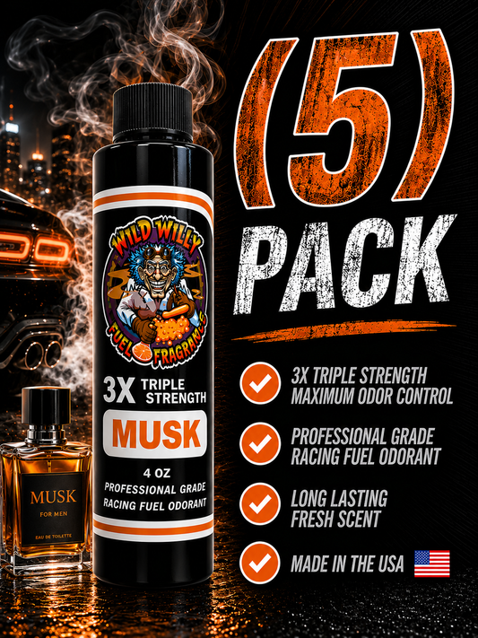 Musk - Wild Willy Fuel Fragrance - 3X Triple Strength! Bulk (5) Pack