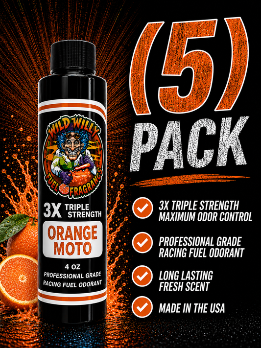 Orange Moto - Wild Willy Fuel Fragrance - 3X Triple Strength! Bulk (5) Pack