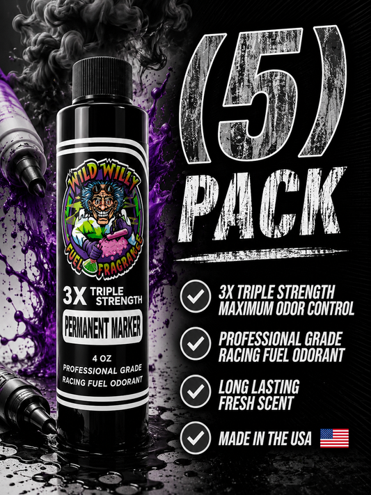 Permanent Marker - Wild Willy Fuel Fragrance - 3X Triple Strength! Bulk (5) Pack