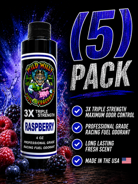 Raspberry - Wild Willy Fuel Fragrance - 3X Triple Strength! Bulk (5) Pack