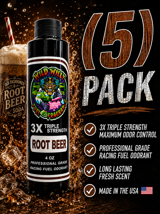 Root Beer - Wild Willy Fuel Fragrance - 3X Triple Strength! Bulk (5) Pack