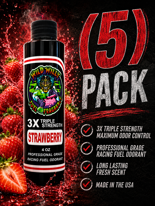 Strawberry - Wild Willy Fuel Fragrance - 3X Triple Strength! Bulk (5) Pack