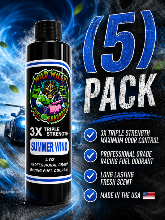 Summer Wind - Wild Willy Fuel Fragrance - 3X Triple Strength! Bulk (5) Pack