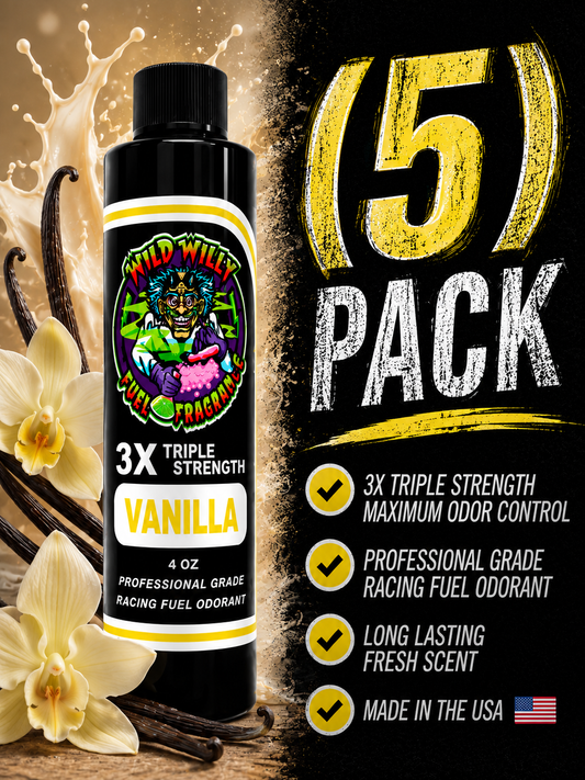 Vanilla - Wild Willy Fuel Fragrance - 3X Triple Strength! Bulk (5) Pack