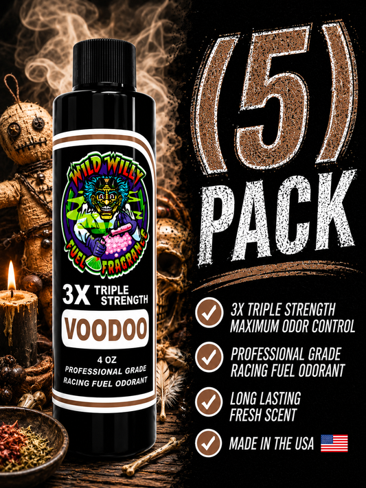 Voodoo - Wild Willy Fuel Fragrance - 3X Triple Strength! Bulk (5) Pack
