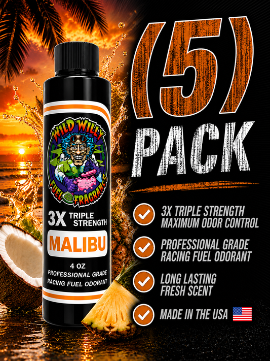 Malibu - Wild Willy Fuel Fragrance - 3X Triple Strength! Bulk (5) Pack